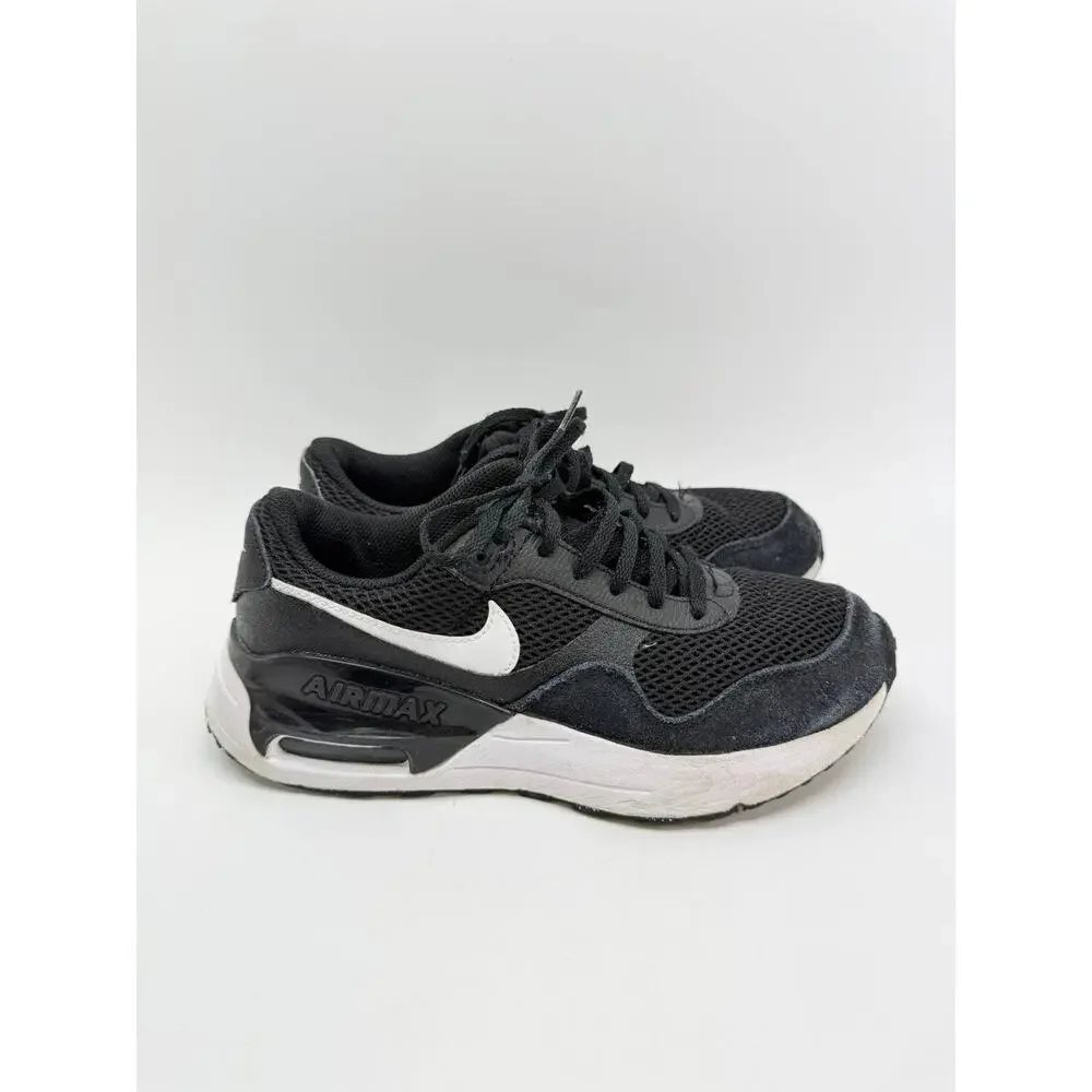 Nike Air Max SYSTM GS Black White Sneakers Shoes DQ0284-001 Size 5.5Y EU 38